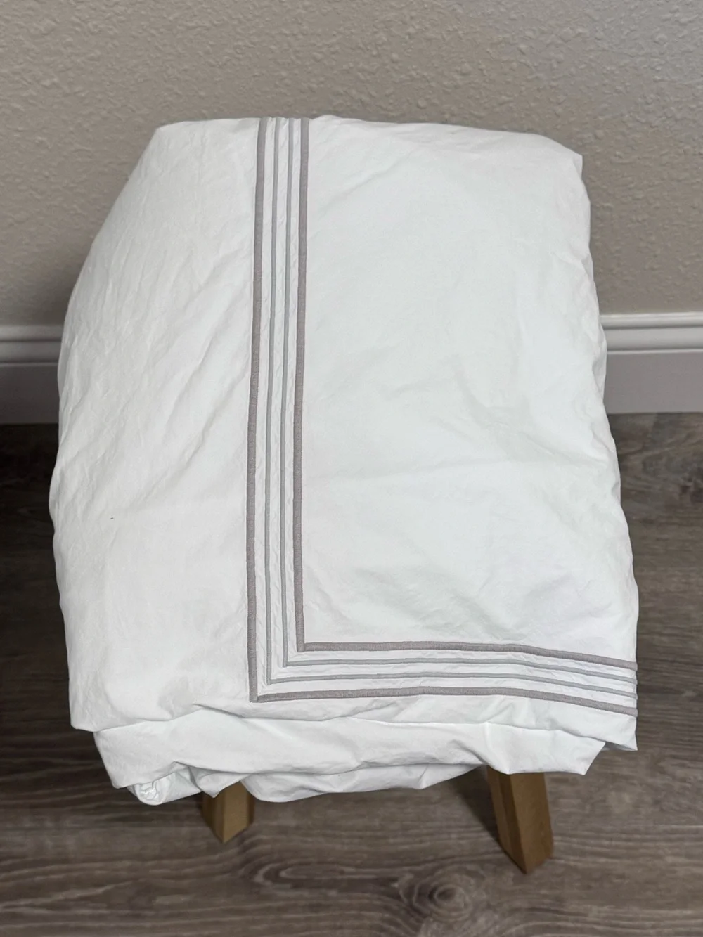 Dea Italian Luxury Linens Sinfonia Toscana Percale Duvet White Queen